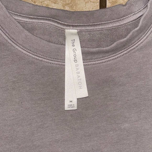 Aritzia The Group By Babaton Region Sweatshirt Cinchable Crew Neck Crop size M - Picture 4 of 8